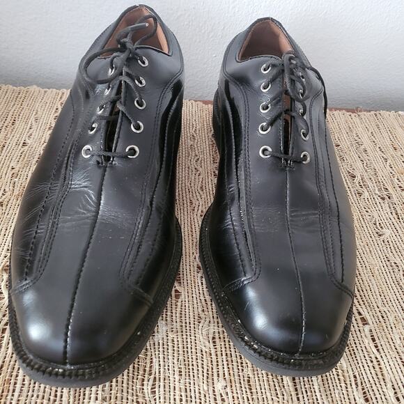 FJ FOOTJOY ICON MENS GOLF SHOES WORN ONCE BLACK LEATHER SIZE 9.5 EXCELLENT COND - Picture 10 of 10